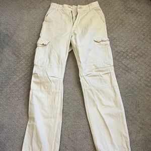 Cream Cargo Pants